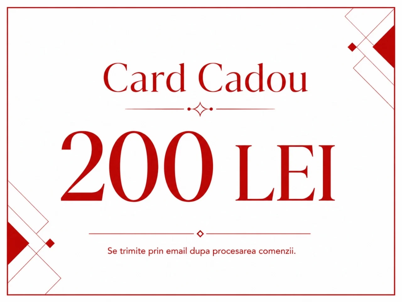 Card Cadou Electronic Hiris 200 Lei – Parfumuri si Cosmetice Premium