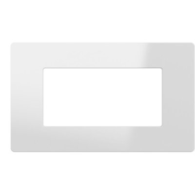 Oferte la Rama Decorativa Gewiss System Pura GWC25104TBN, 4 Module, Tehnopolimer, Alb Lucios