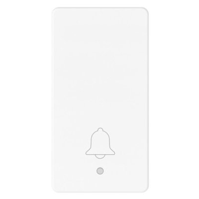 Oferte la Buton cu revenire Gewiss System Pura GWC20512, Normal Deschis (NO 10A), Iluminabil, Simbol Sonerie, 1 Modul, Alb Lucios