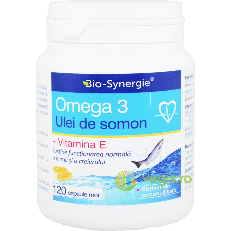 Oferte la Omega 3 Ulei de Somon + Vitamina E 120cps moi