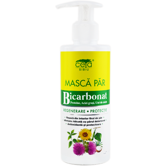 Oferte la Masca de Par cu Bicarbonat pentru Regenerare si Protectie cu Pompita 200ml