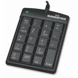 Oferte la Tastatura numerica ultra subtire USB negru, Manhattan