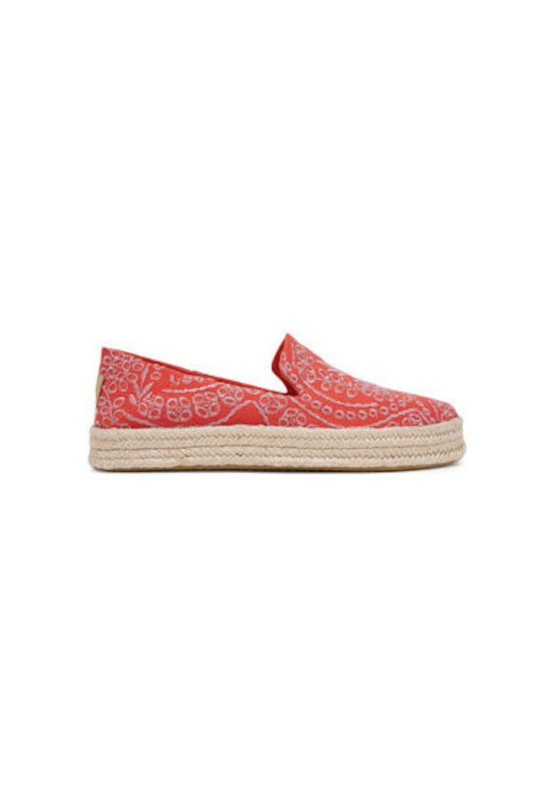 Oferte la Espadrile dama  10021871 - Textil - Rosu