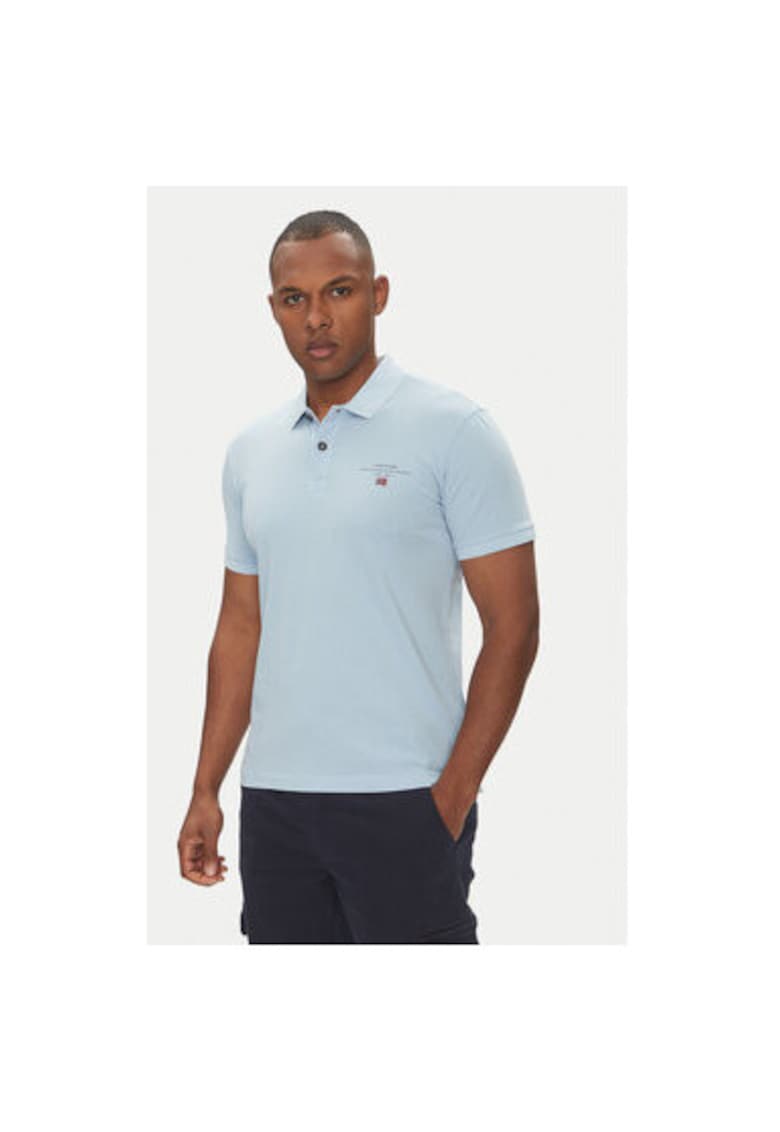 Oferte la Tricou Polo barbati  NP0A4GB4I831 - Bumbac - 3XL INTL - Albastru deschis