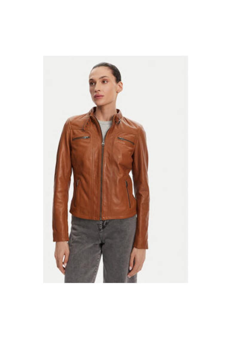 Oferte la Geaca din piele dama  77040 - Piele naturala - Maro - Maro