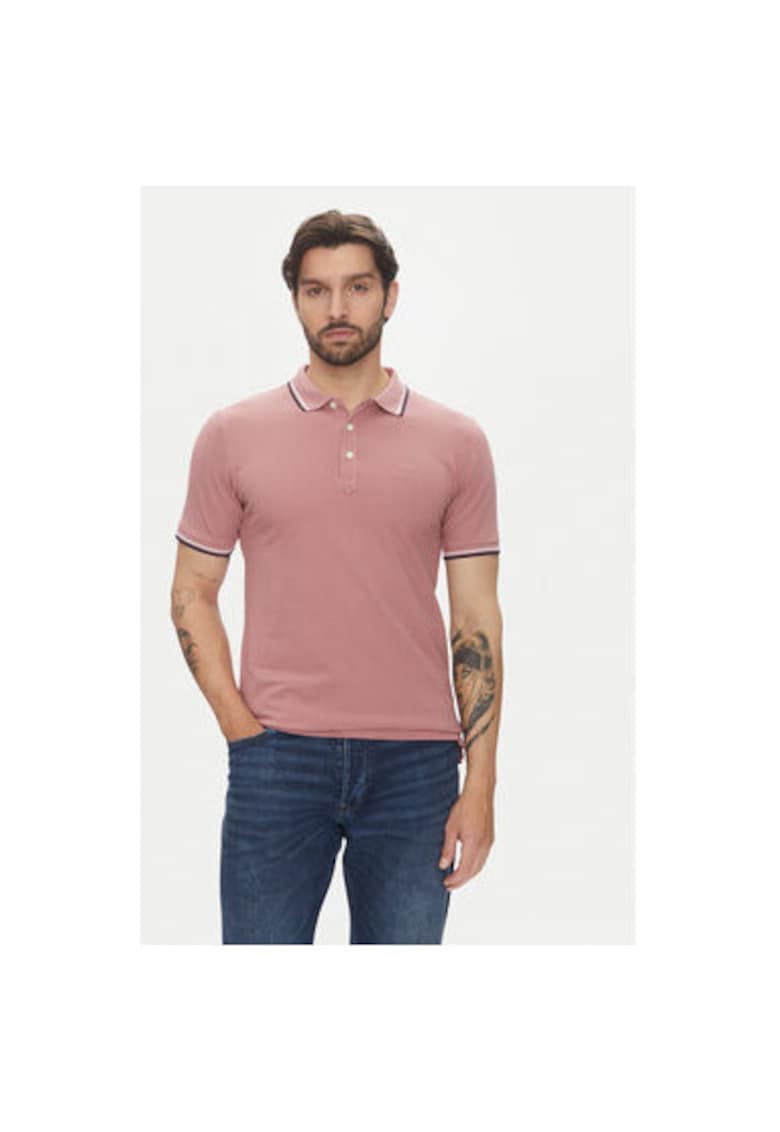 Oferte la Tricou polo barbati  30-404010 - Bumbac - Roz - Roz