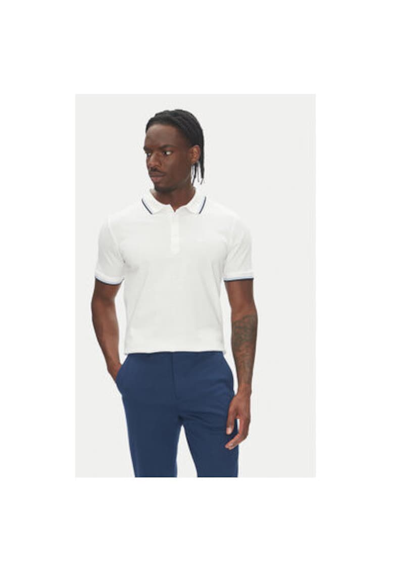 Oferte la Tricou polo barbati  30-404010 - Bumbac - Alb - Alb
