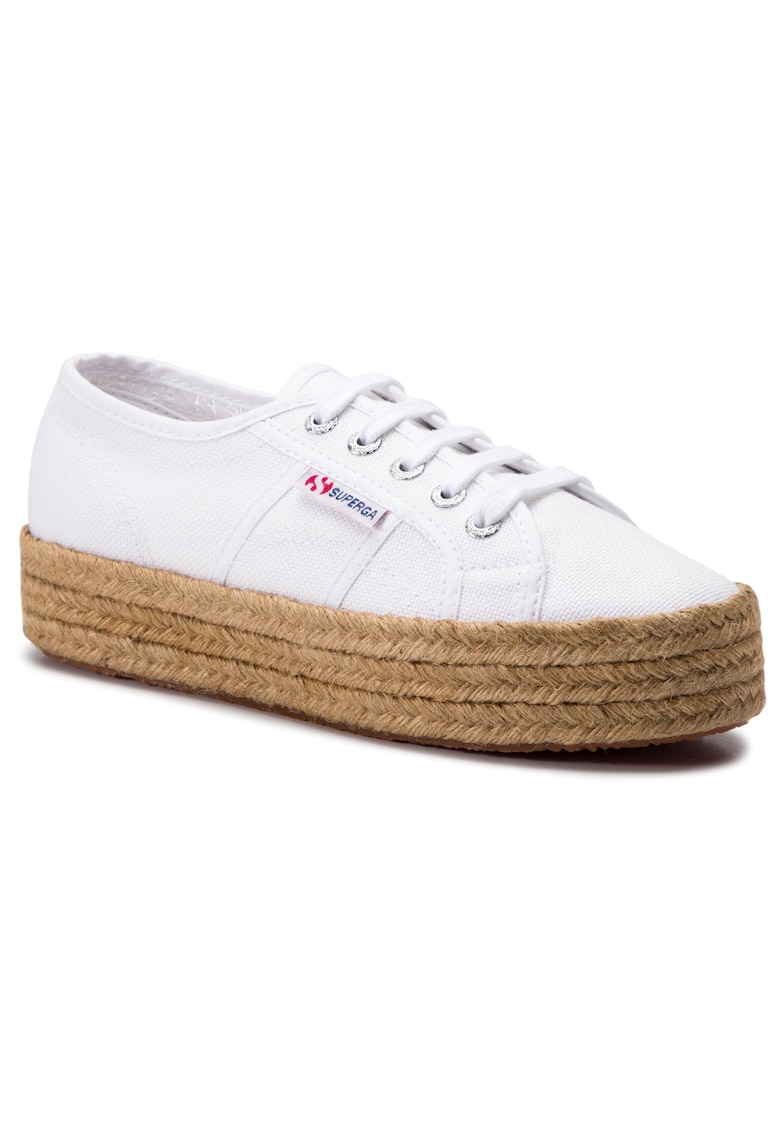 Oferte la Espadrile pentru femei -  201085660 - material textil - alb -