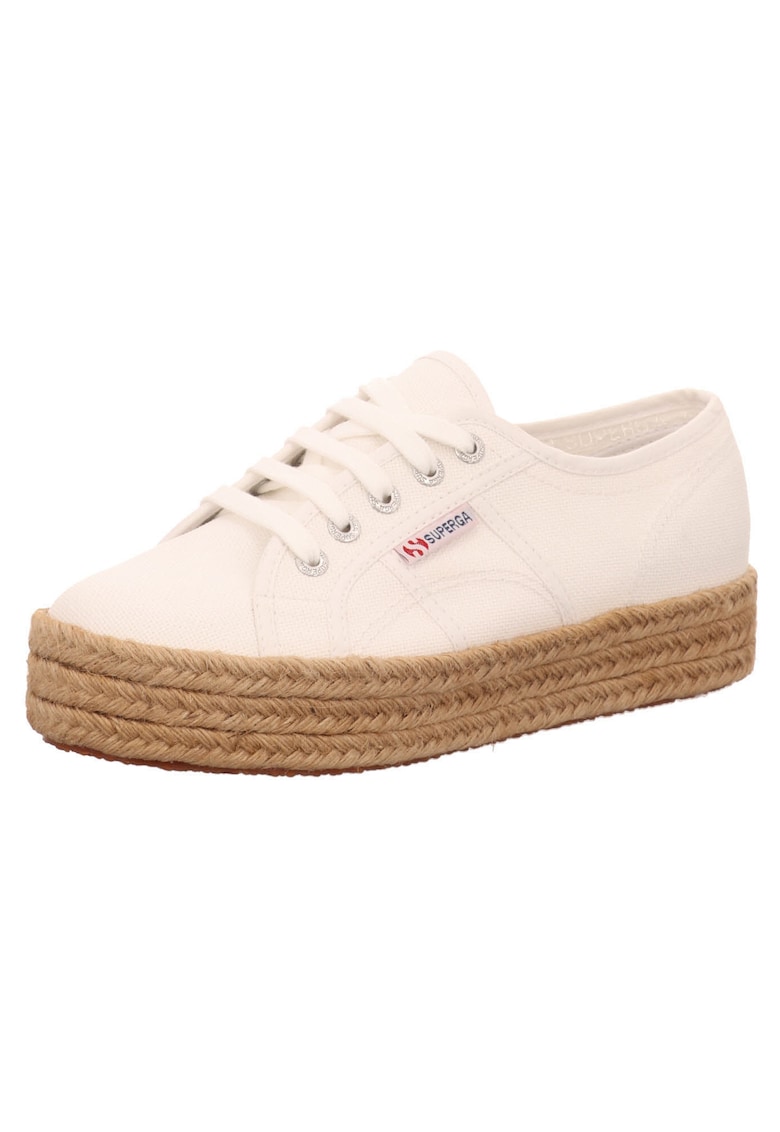 Oferte la Pantofi sport cu platforma  Textil - Alb