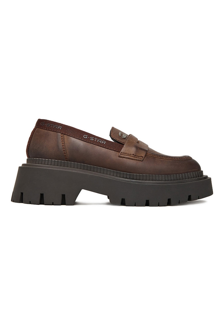 Oferte la Mocasini dama - G STAR RAW - piele naturala - maro - design versatil -