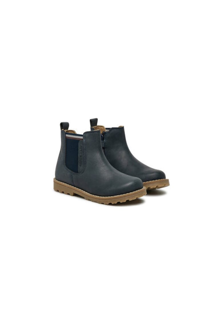 Oferte la Ghete pentru baieti -  304427688 - piele naturala - bleumarin