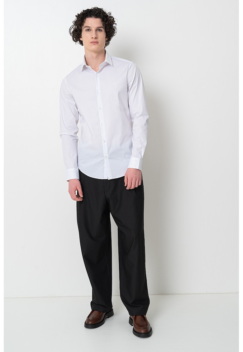 Oferte la Camasa slim fit - Alb/Albastru deschis