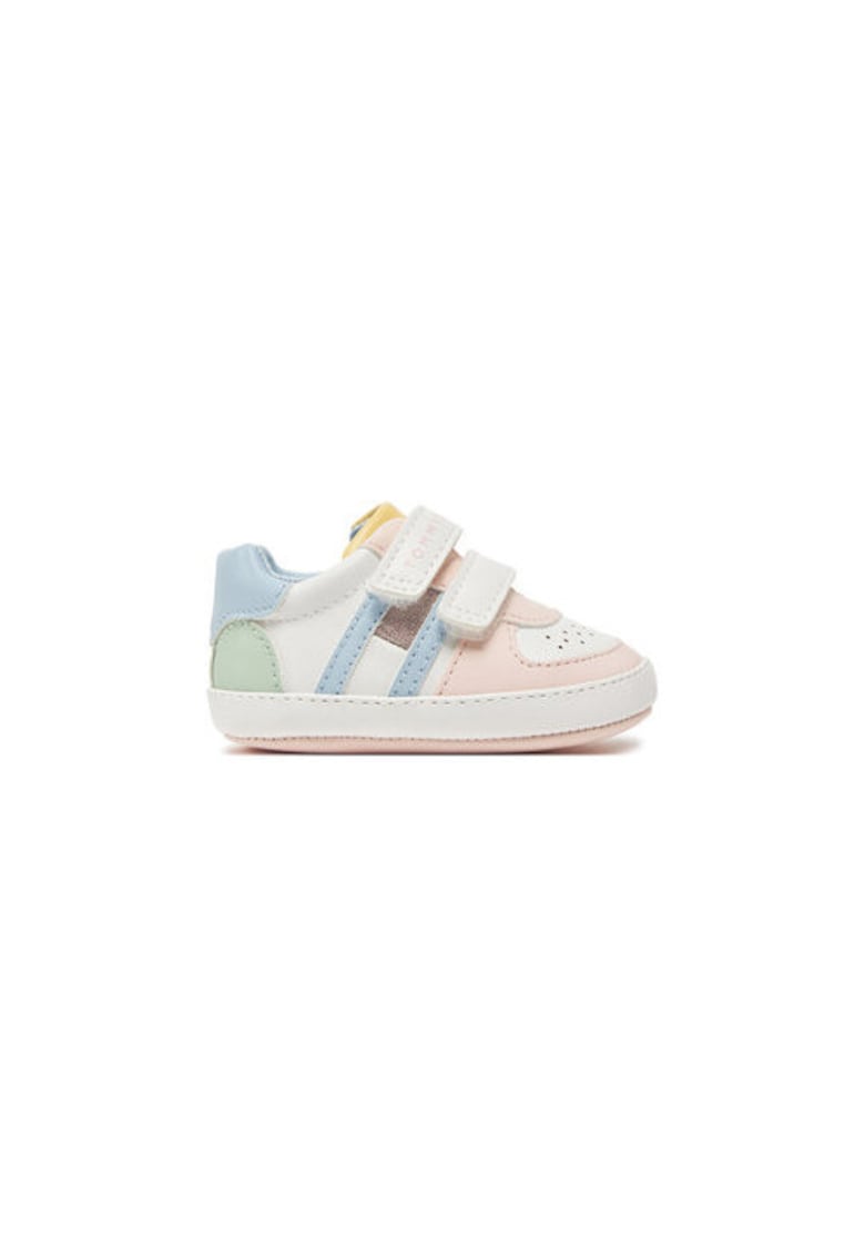 Oferte la Tenisi pentru fete  inchidere velcro - piele ecologica - multicolor