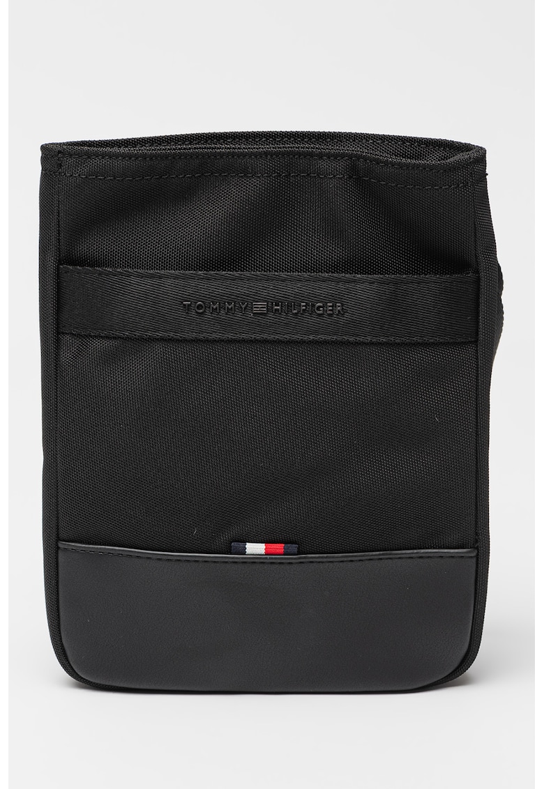 Oferte la Geanta crossbody cu bareta cu logo - Negru