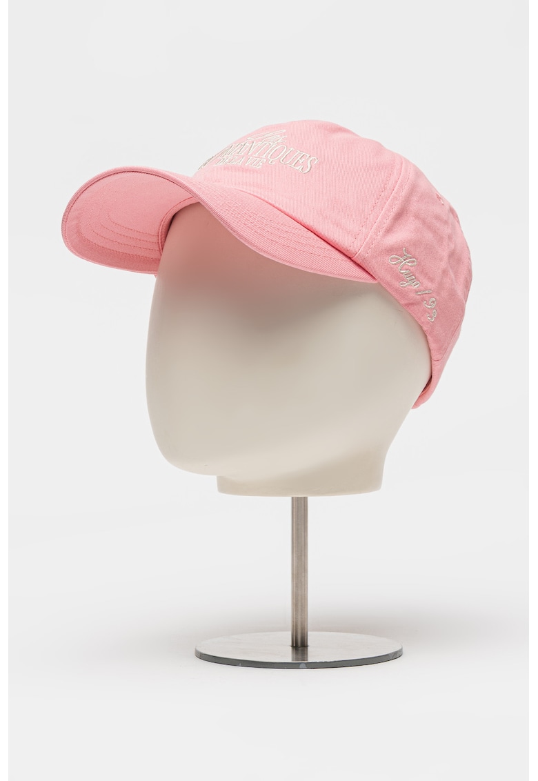 Oferte la Sapca cu logo brodat Cara - Alb optic/Roz pal