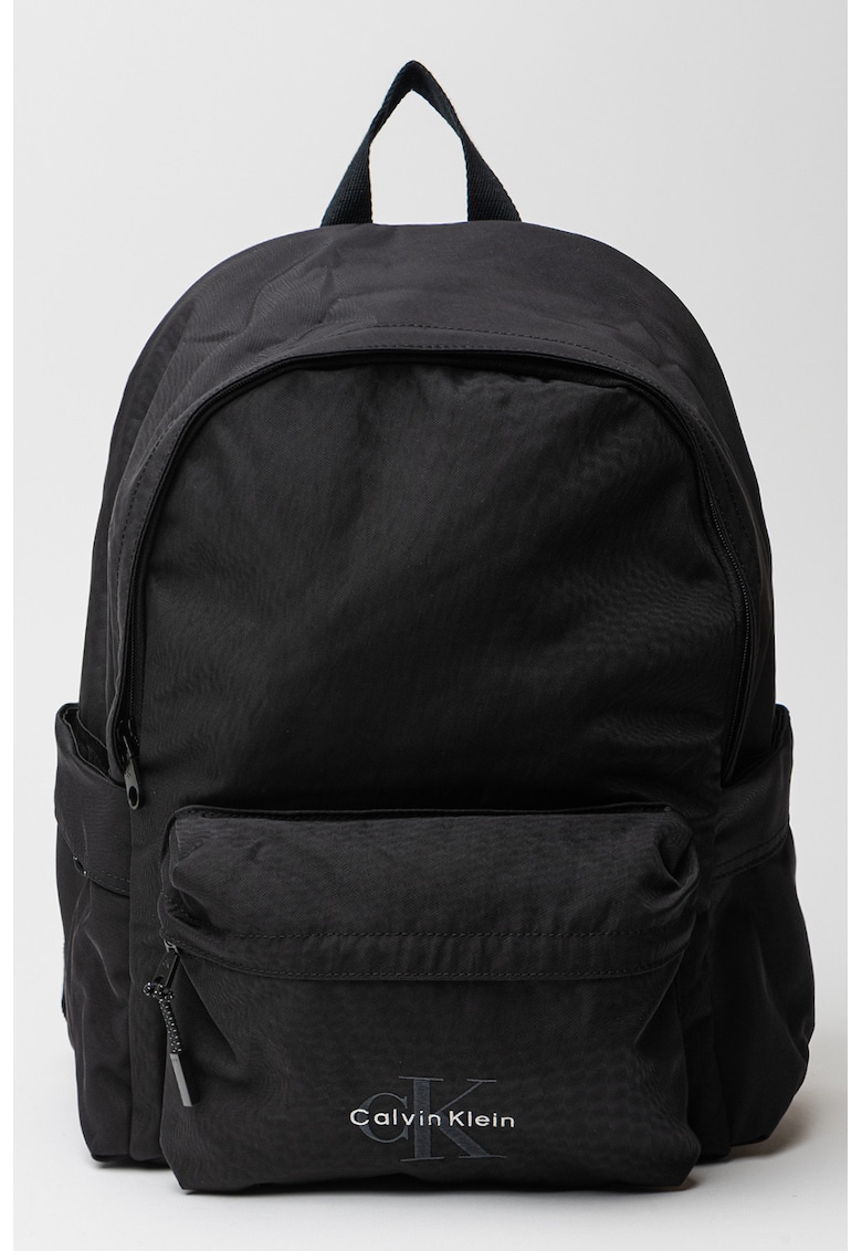 Oferte la Rucsac din material textil cu buzunare exterioare - Negru