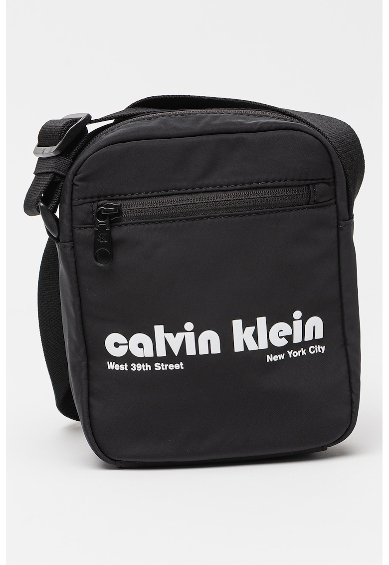 Oferte la Geanta crossbody cu logo - Negru