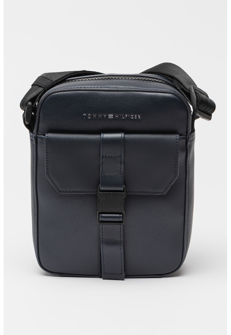 Oferte la Geanta crossbody de piele ecologica cu catarama - Bleumarin