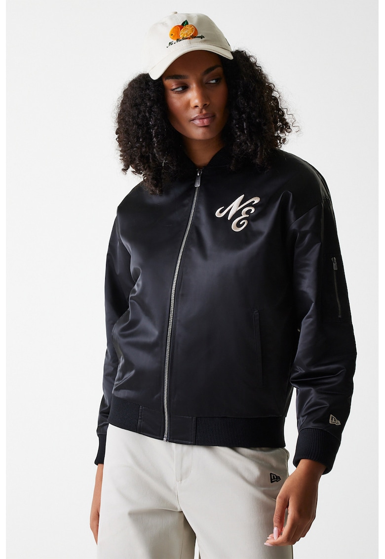 Oferte la Jacheta baseball cu logo brodat - Negru