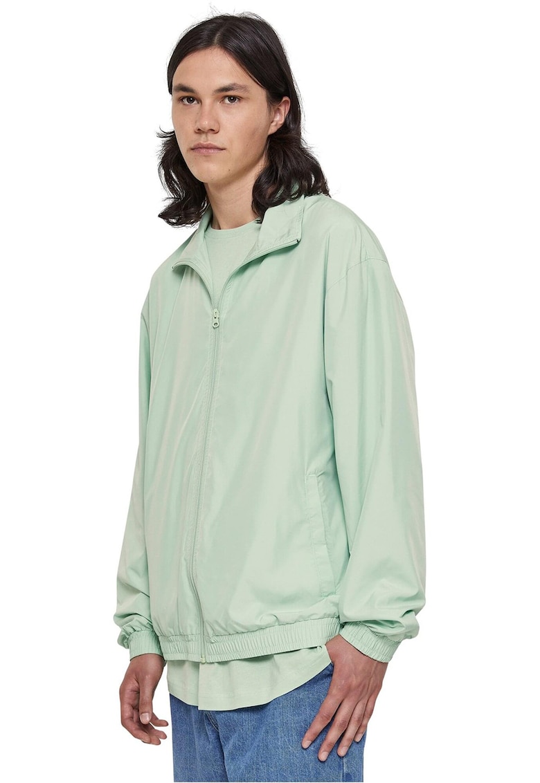 Oferte la Jacheta cu fermoar si maneci cazute - Verde menta