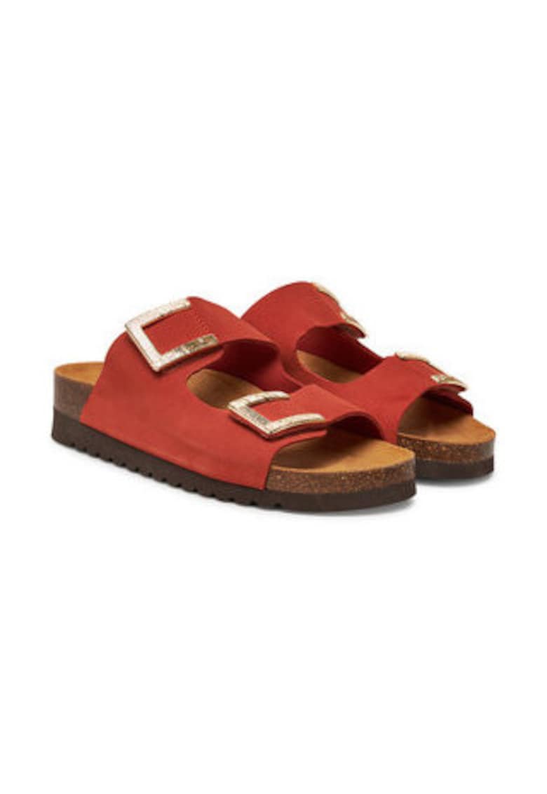 Oferte la Papuci dama - Grunland - piele naturala - rosu