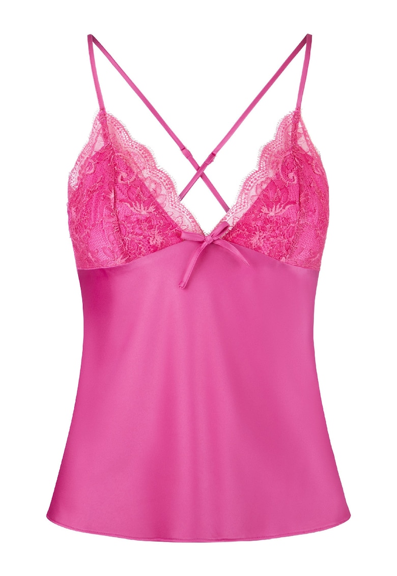 Oferte la Top de pijama cu bretele incrucisate - Roz