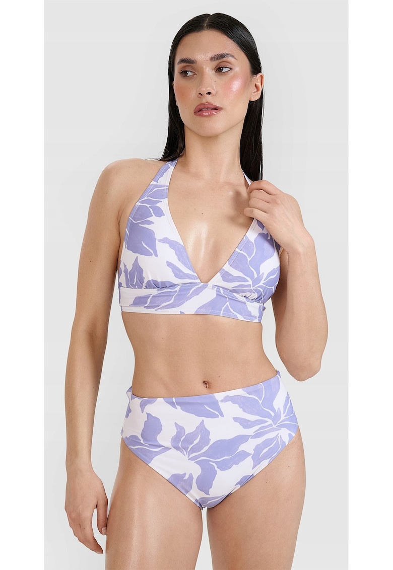 Oferte la Sutien de bikini pentru femei -  halter - violet - material elastic - cupe detasabile - sintetic
