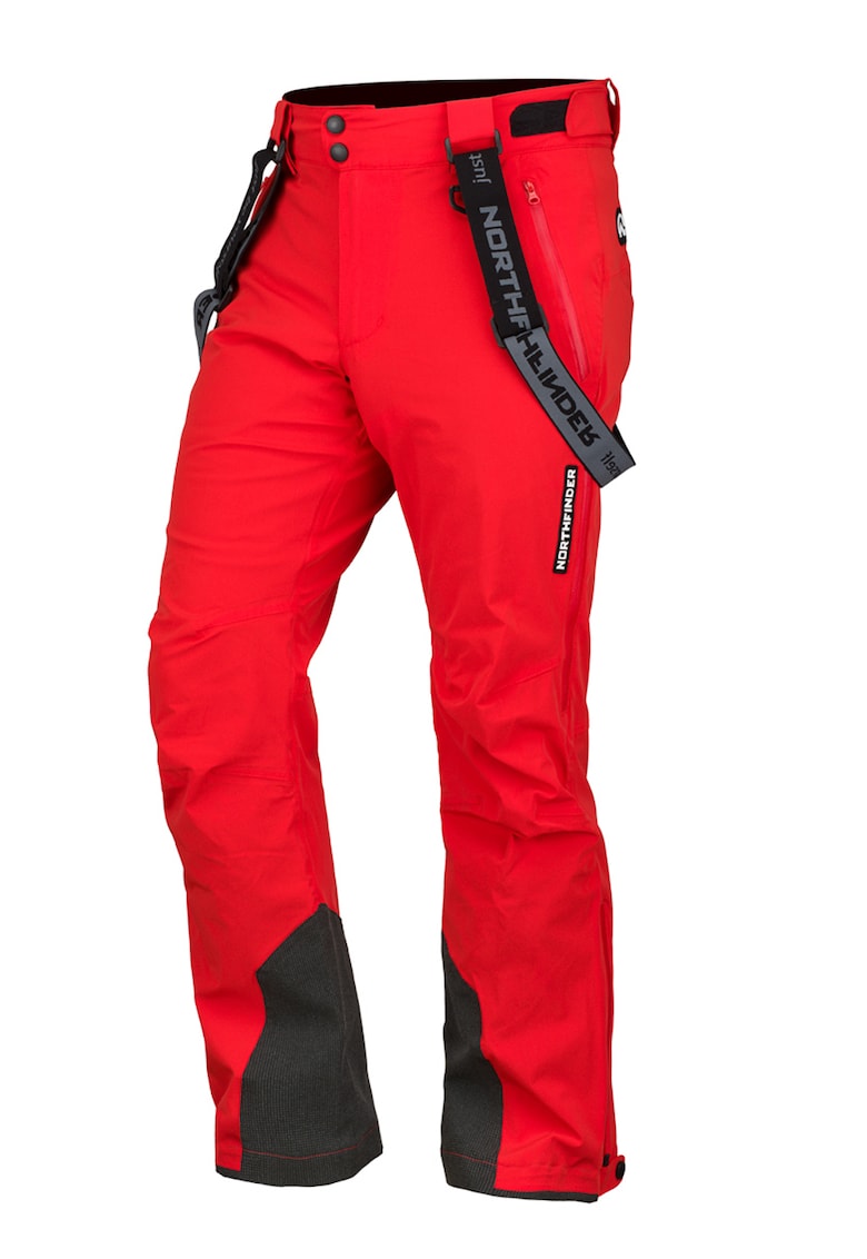 Oferte la Pantaloni impermeabili si rezistenti la vant - pentru schi Howard - Negru/Rosu vermillion