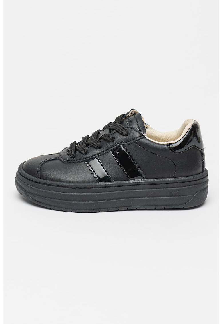 Oferte la Pantofi sport flatform de piele - Negru
