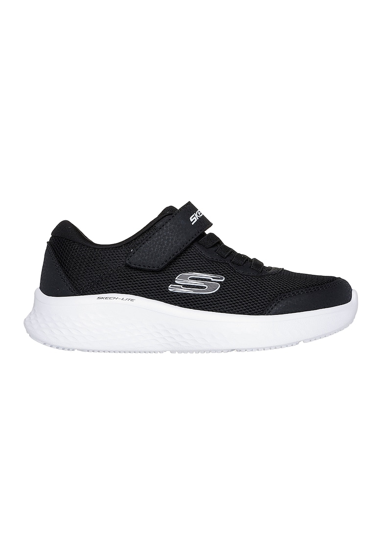 Oferte la Pantofi sport Skech-Lite Pro cu insertii de piele ecologica si velcro - Negru/Alb optic