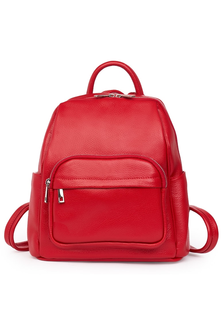 Oferte la Rucsac din piele naturala Vicenzo rosu