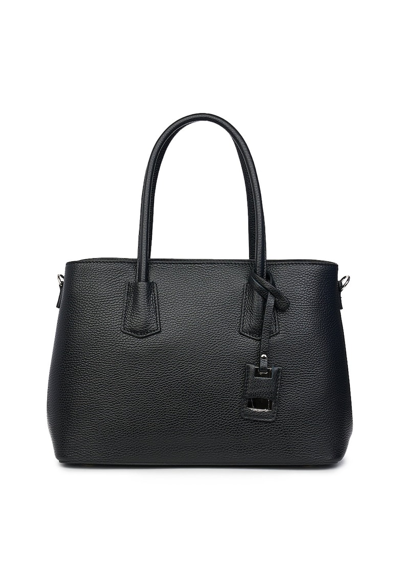 Oferte la Geanta dama din piele naturala Valentina maro - Negru