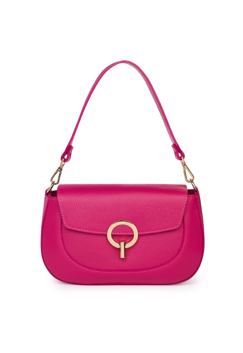 Oferte la Geanta dama din piele naturala Rosalia gri - Fucsia