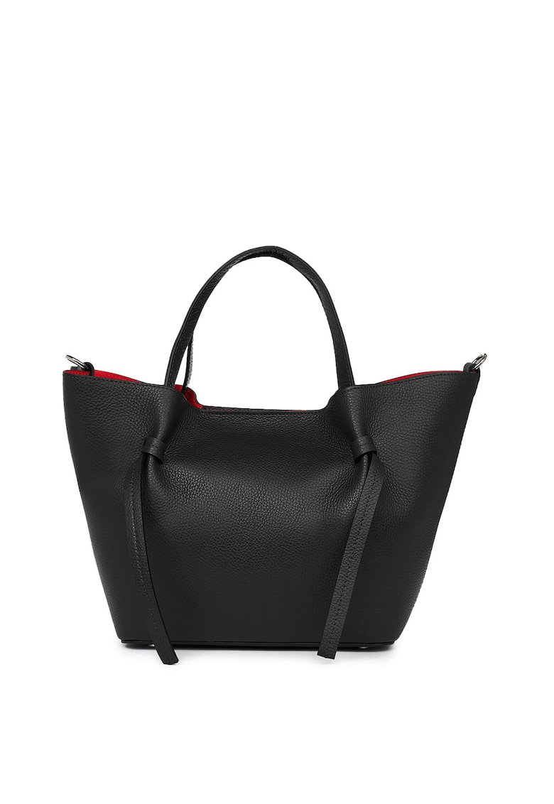 Oferte la Geanta shopper din piele naturala Veronica - Negru