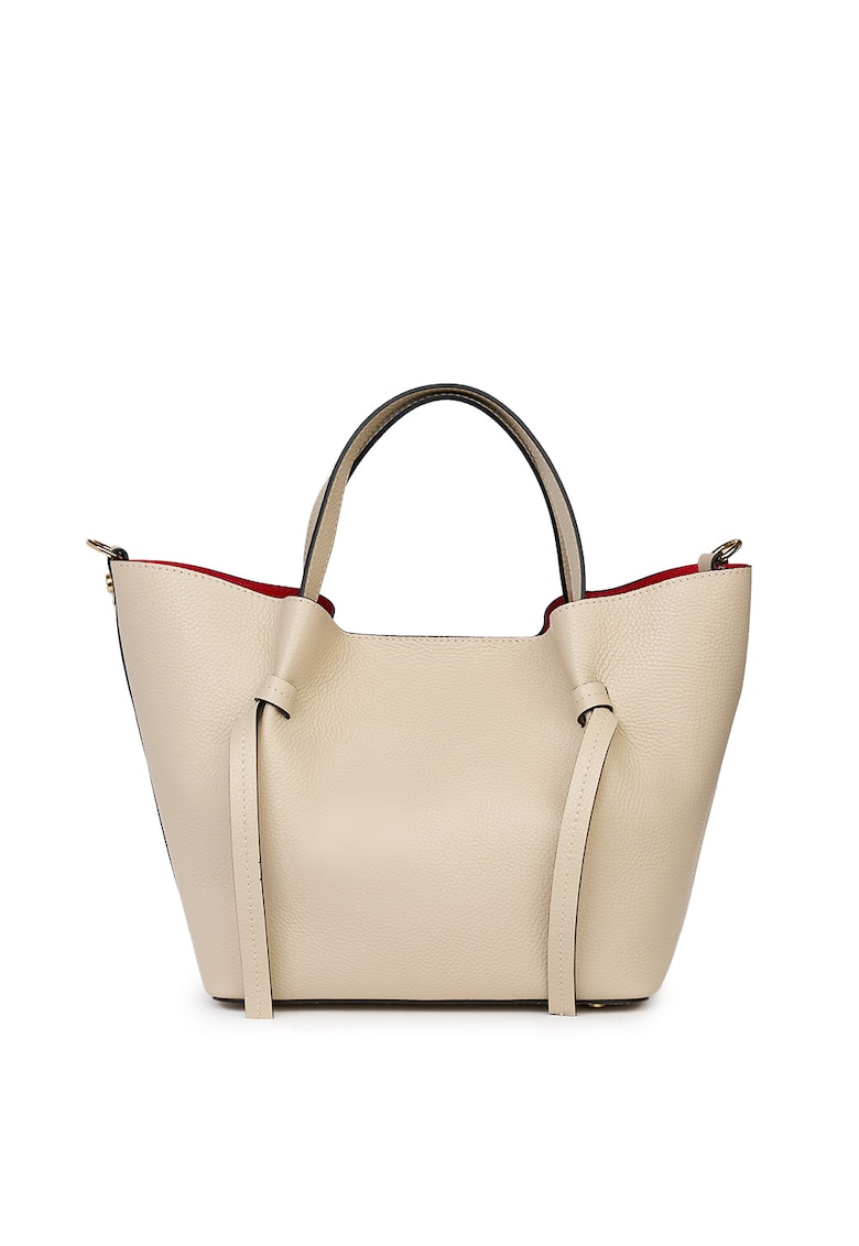 Oferte la Geanta shopper din piele naturala Veronica - Crem