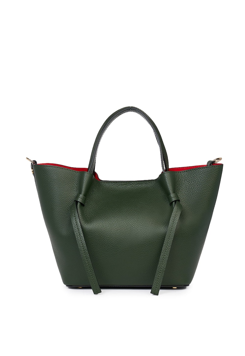 Oferte la Geanta shopper din piele naturala Veronica - Verde