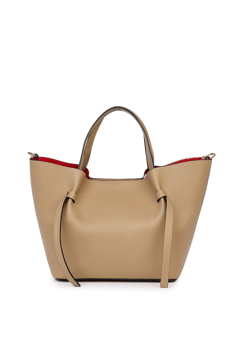 Oferte la Geanta shopper din piele naturala Veronica - Bej