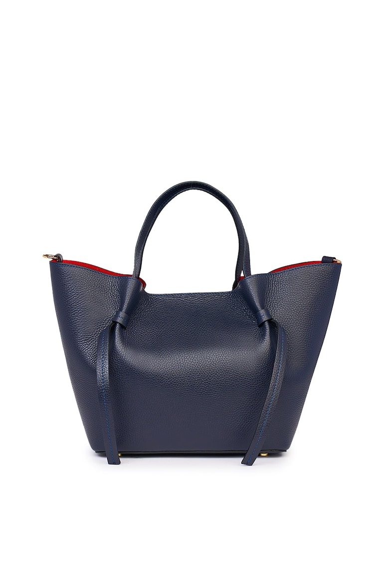 Oferte la Geanta shopper din piele naturala Veronica - Bleumarin