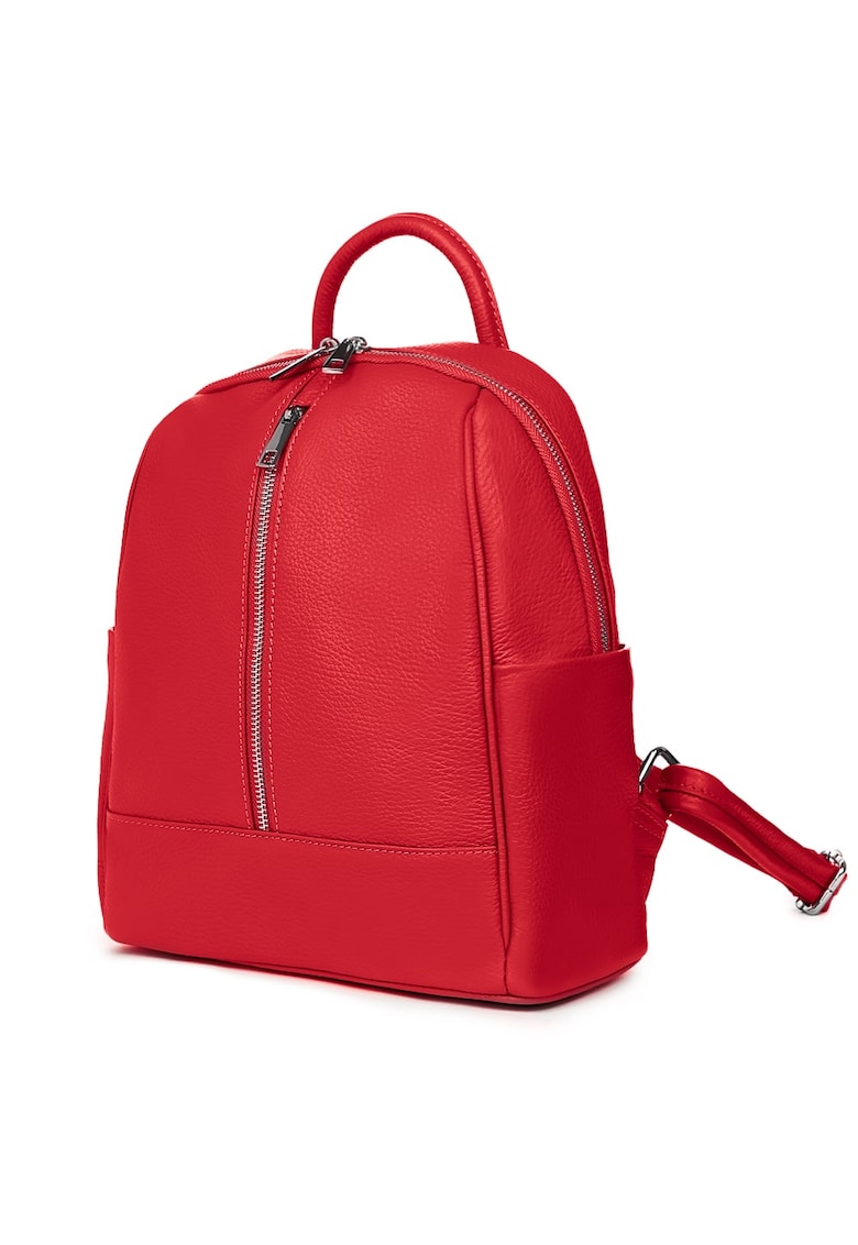 Oferte la Rucsac din piele naturala Silvio - Rosu