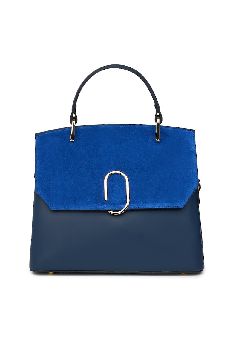 Oferte la Poseta din piele naturala Ruby - Bleumarin
