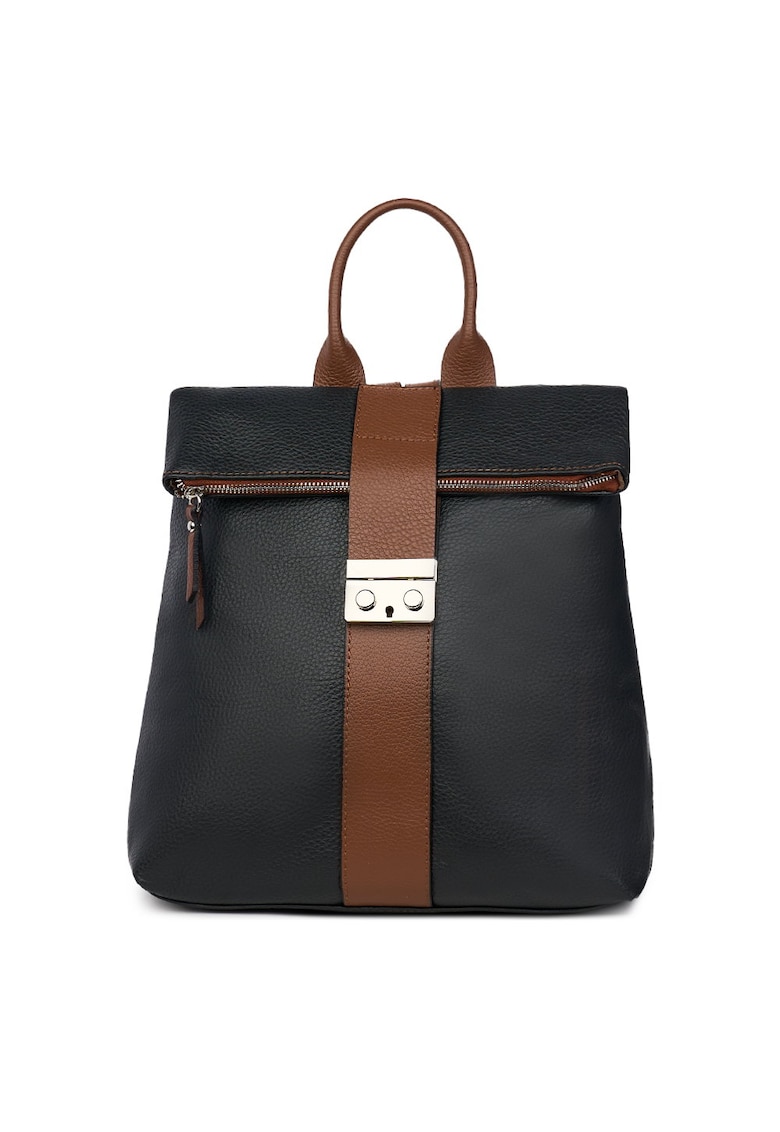Oferte la Rucsac din piele naturala Manuel - Negru