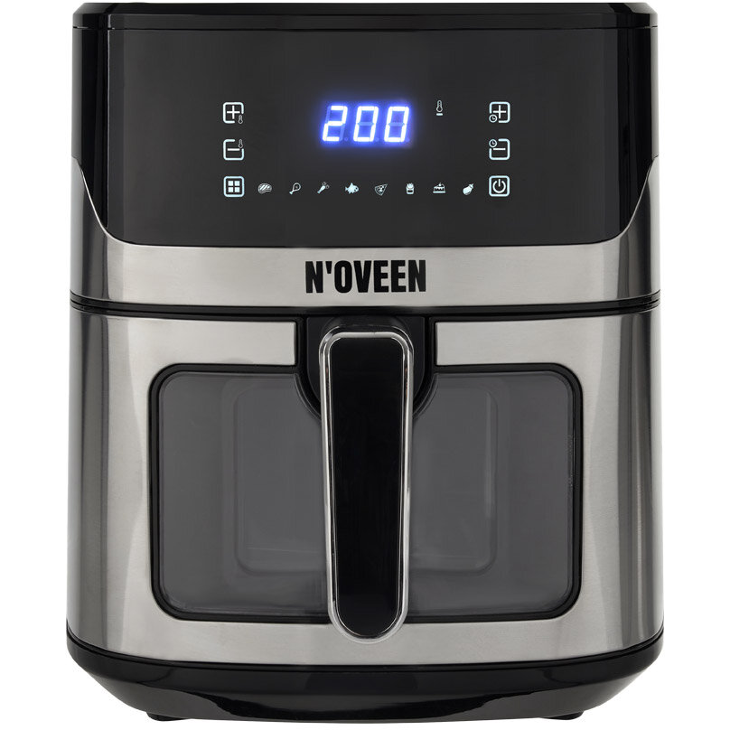 Oferte la Friteuza cu Aer Cald AF560 Capacitate 6.5L 8 Programe Automate Fereastra de Previzualizare Rapid Air Panou Tactil cu Afisaj LED 1600W