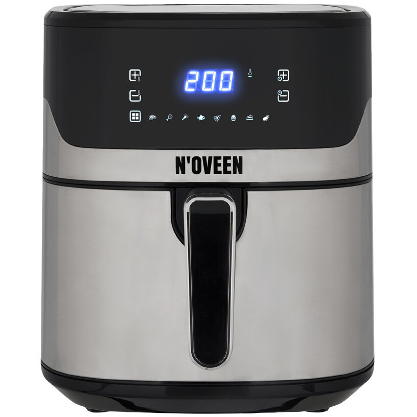Oferte la Friteuza cu Aer Cald AF550 Capacitate 6.5L Sistem RAPID AIR Panou Tactil cu Afisaj LED 8 /Programe Automate 1600W Negru/Argintiu