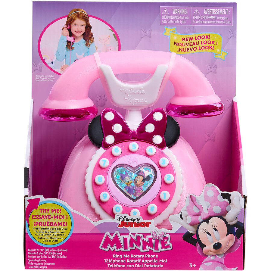 Oferte la Telefon cu Efecte Luminoase și Sonore Disney Junior Minnie Mouse Roz