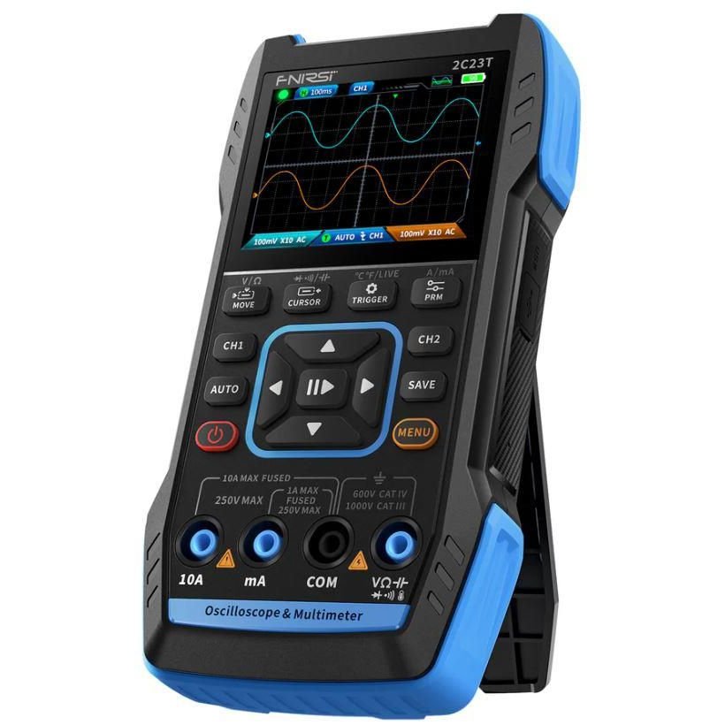 Oferte la Osciloscop digital portabil cu multimetru, 2 canale, 50MS/s, 10MHz, FNIRSI 2C23T / OSCIL-2C23T-FNR
