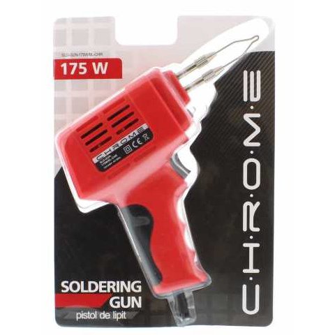 Oferte la Pistol de lipit 175 W in blister, CHROME SLD-GUN-175W/BL-CHR