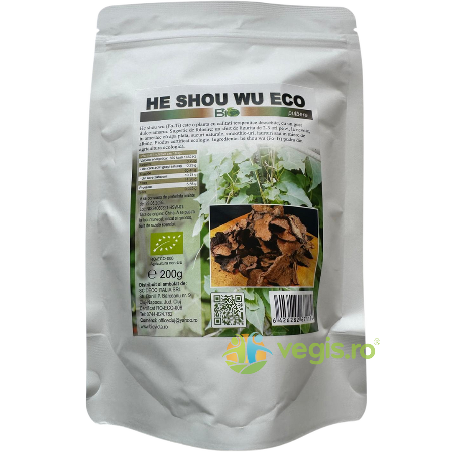 Oferte la He Shou Wu (Fo-Ti) Pulbere Ecologica/Bio 200g