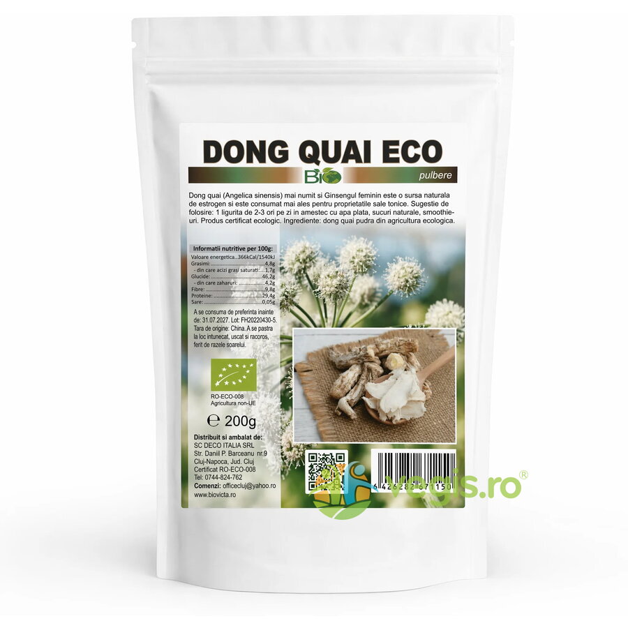 Oferte la Dong Quai Pulbere Ecologica/Bio 200g