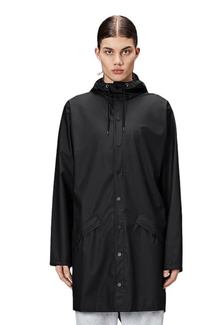 Oferte la Geaca lunga de ploaie unisex  12020-01 - poliester - impermeabila - antivant - negru -