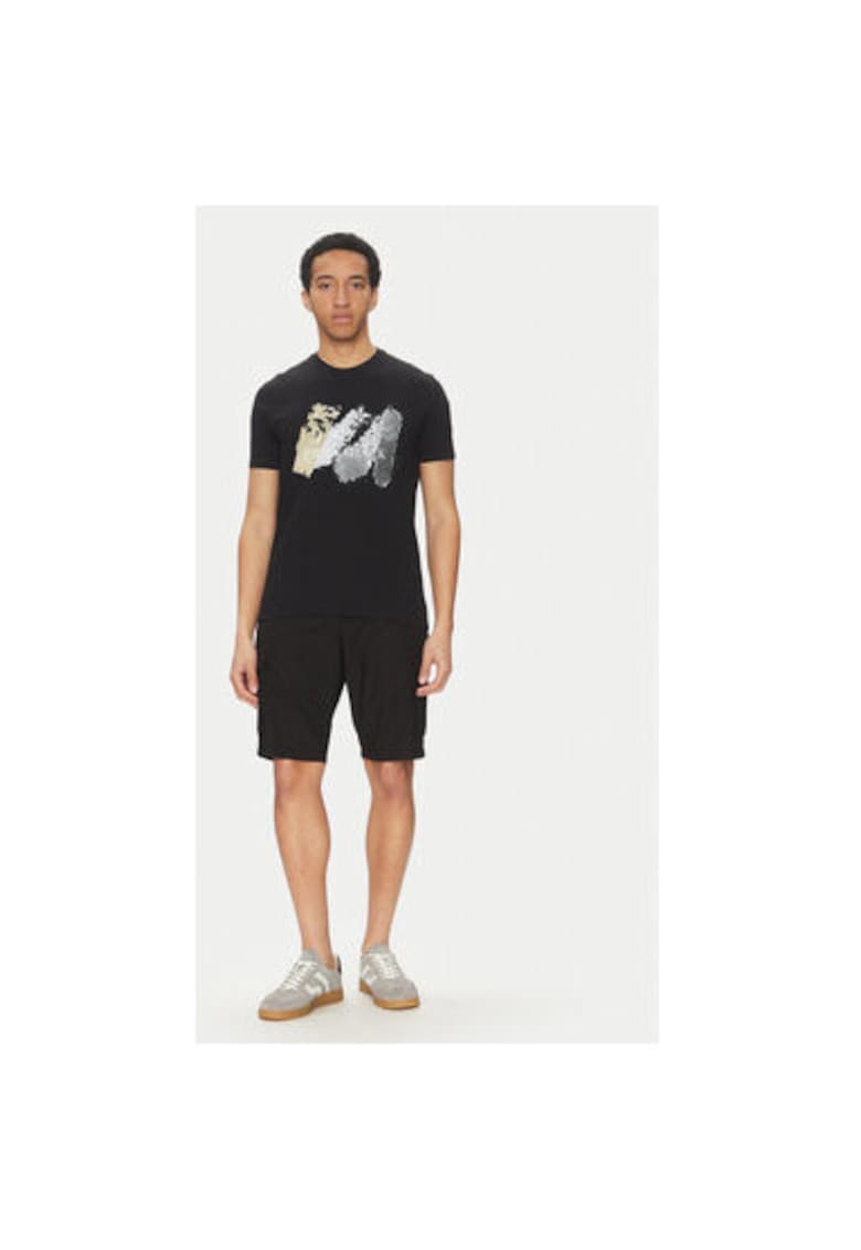 Oferte la Pantaloni scurti barbati  25414025 - Bumbac - Negru - Negru